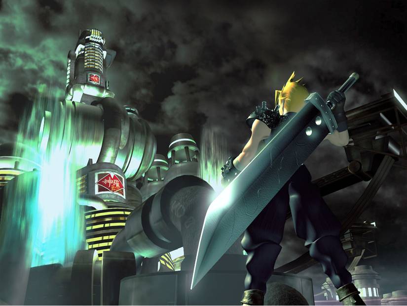 Cloud At Shinra Final Fantasy VII