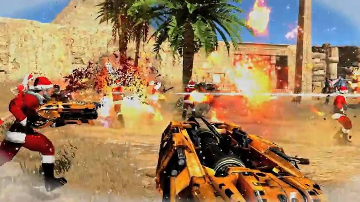 Santa Slaughters his way Through Serious Sam 3