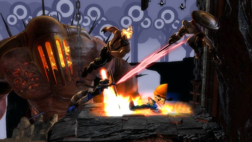 PlayStation All Stars Battle Royale match in progress