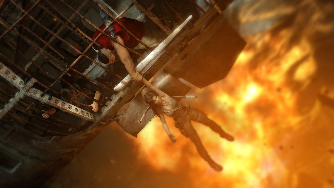 Tomb Raider - Hanging & Fire