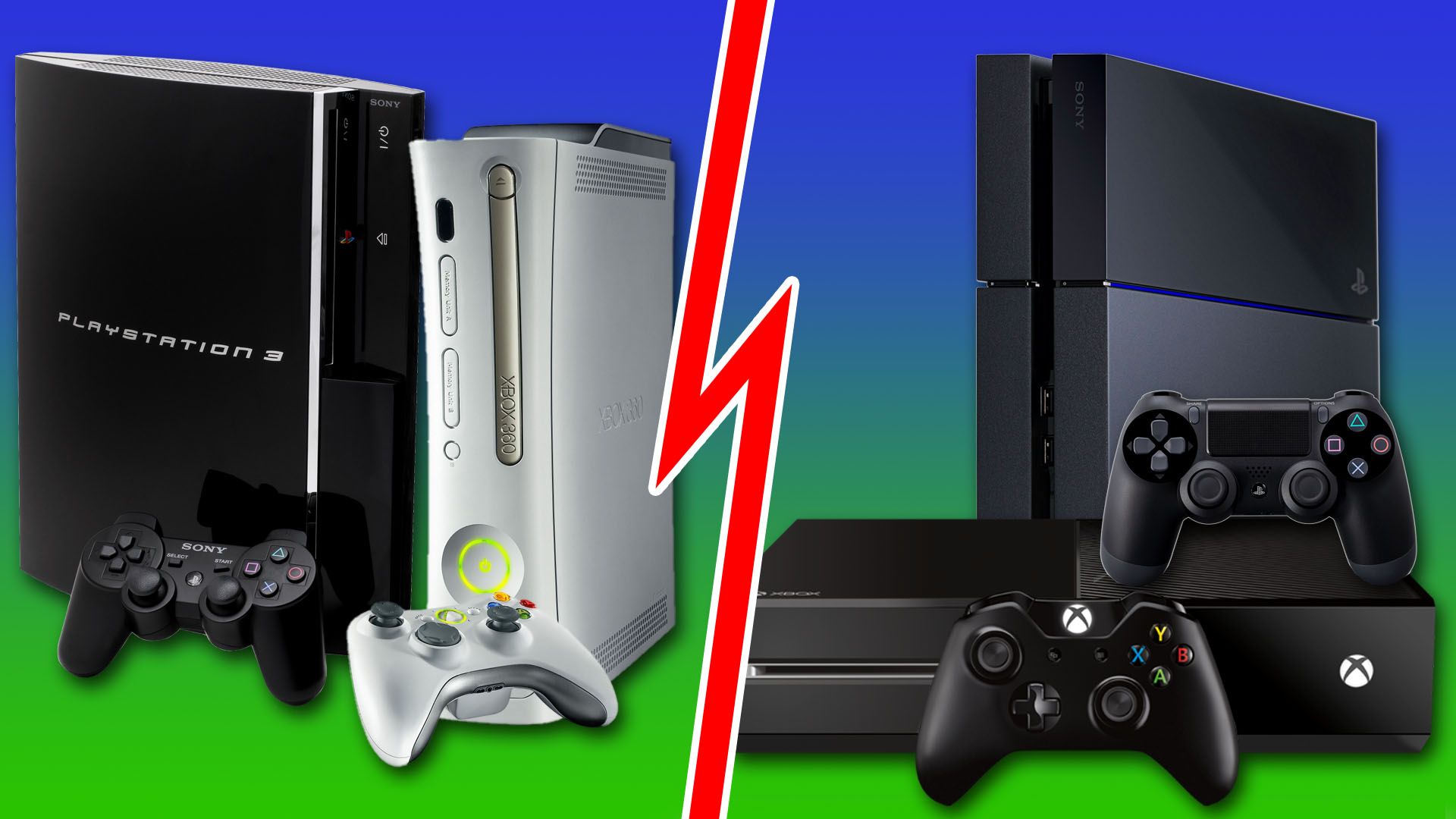 その他 Xbox PS4 + Xbox One vs PS3 + Xbox 360: The Outsets of Two