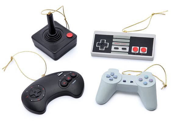ThinkGeek Reveals a Lovely Set of Classic Video Game Controller Ornaments