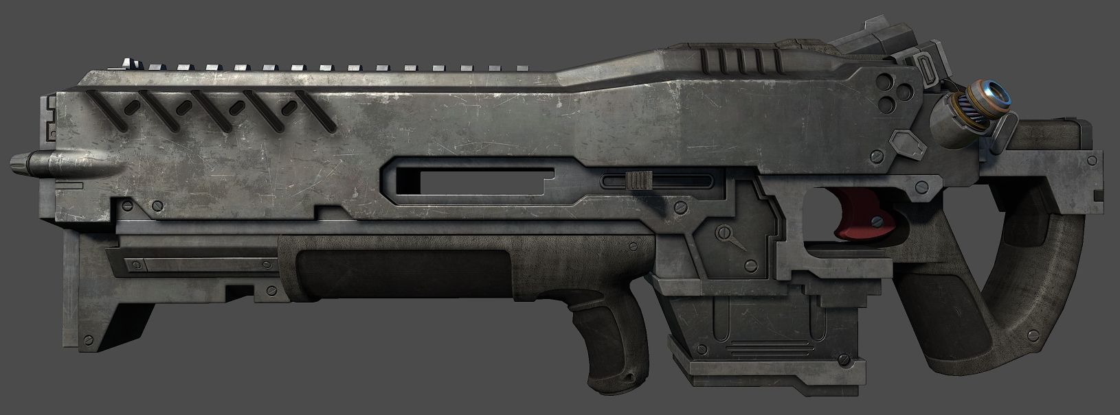 Naughty Dog Designer Shows Fantastic 3D Rendered Rifle...From StarCraft