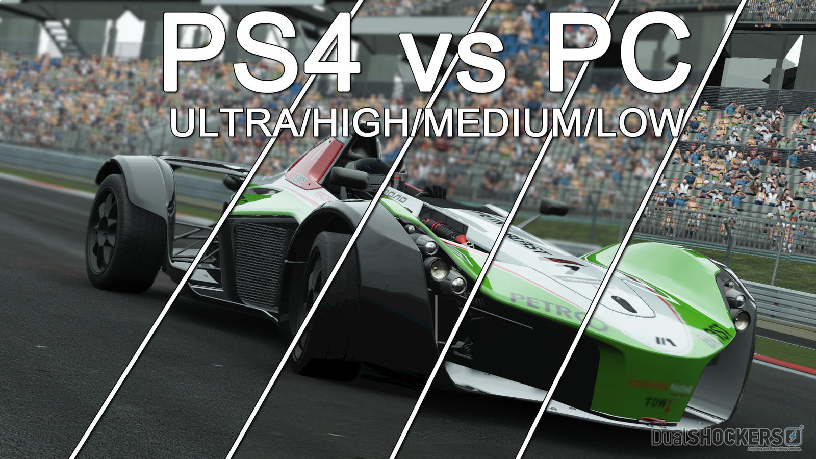 Project CARS PS4 vs PC Ultra, High, Medium, Low Detail: Graphical ...