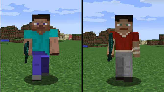 Minecraft Steve Set to Slim Down In Future Update