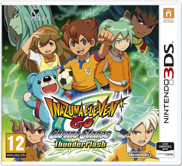 Inazuma Eleven Go: Chrono Stones Thunderflash and Wildfire Boxart