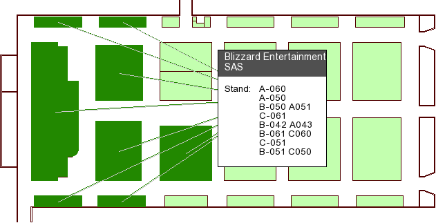 Blizard Building Map Big Booths for Sony, Microsoft, Blizzard, Electronic Arts and More ...