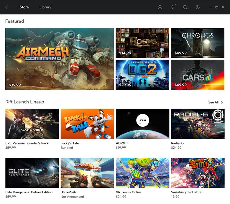 See The 30 Games That Will Be Available at Launch for the Oculus Rift