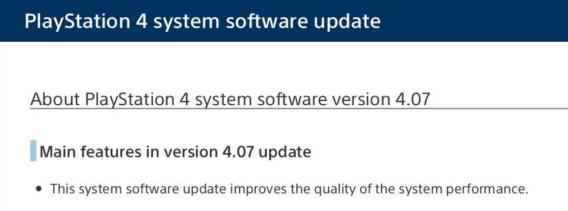 PS4 System Software Update 4.07 Released: Improves the Quality of the ...