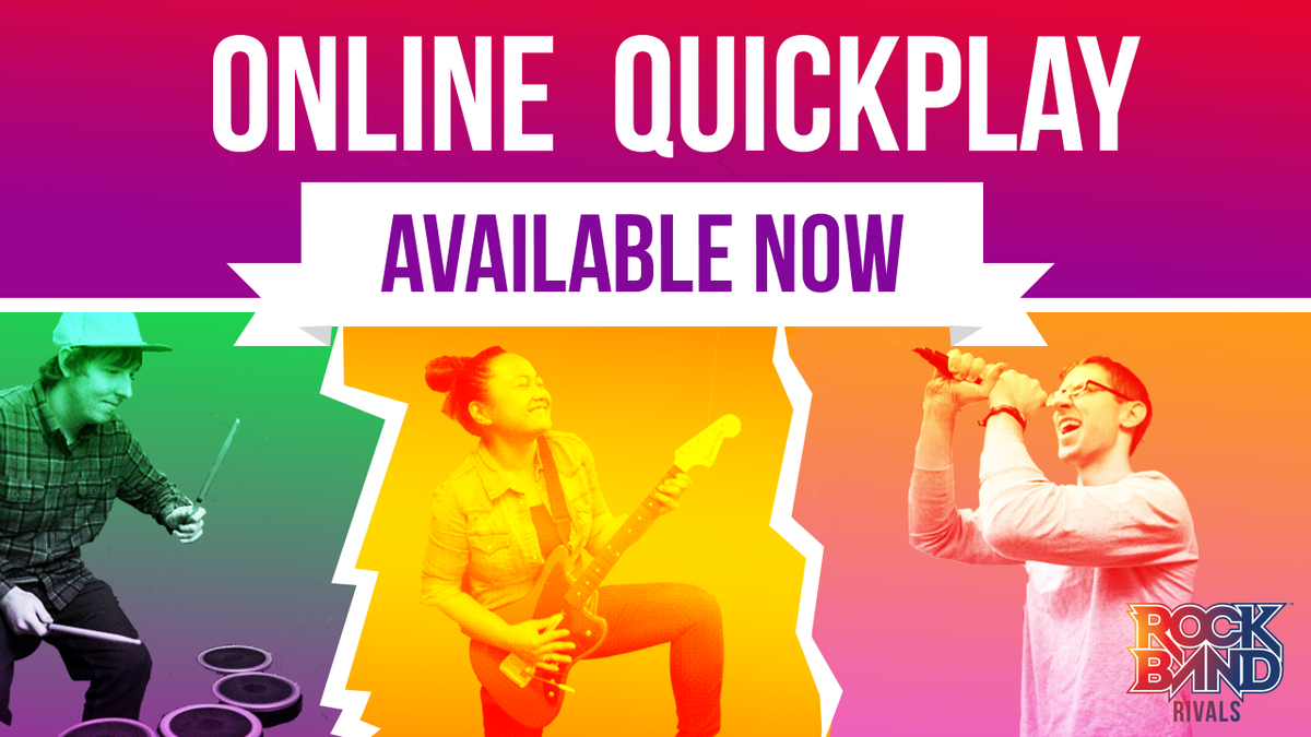 Online Quickplay Added to Rock Band Rivals; Featured in New Trailer