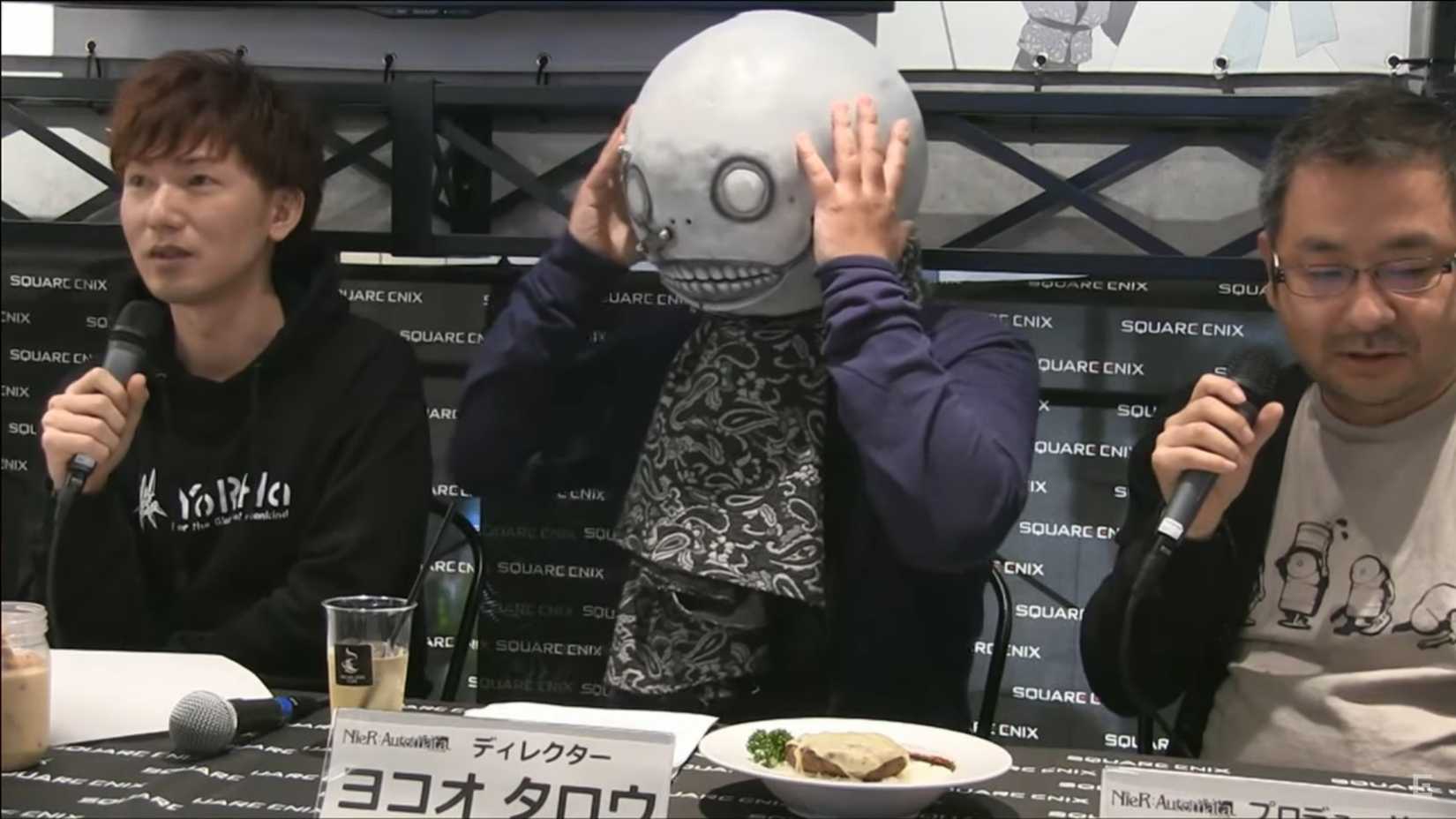 Yoko Taro on a panel