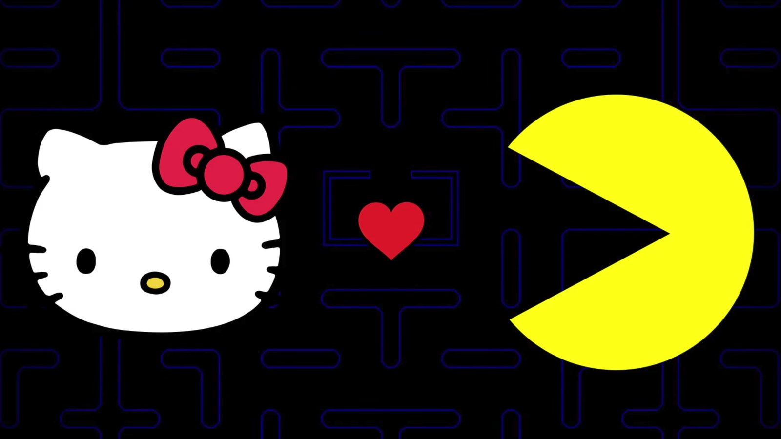 Hello Kitty Pacman Pac-Man and Hello Kitty Have Finally Found Each Other in a Limited ...