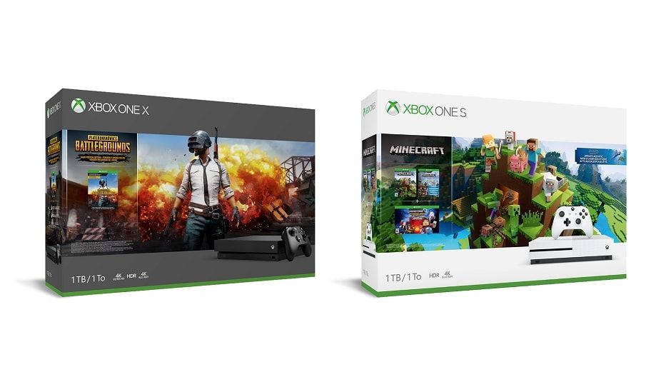 Xbox One Gets Two New Console Bundles Featuring Minecraft and PUBG
