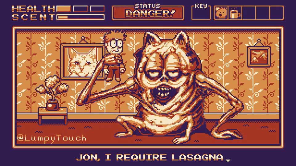 Artist Turns Garfield into a Terrifying Retro-Styled Horror Game from ...
