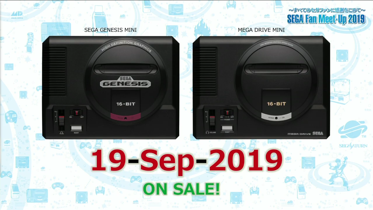 Sega Mega Drive and Genesis Mini Releasing Worldwide This September