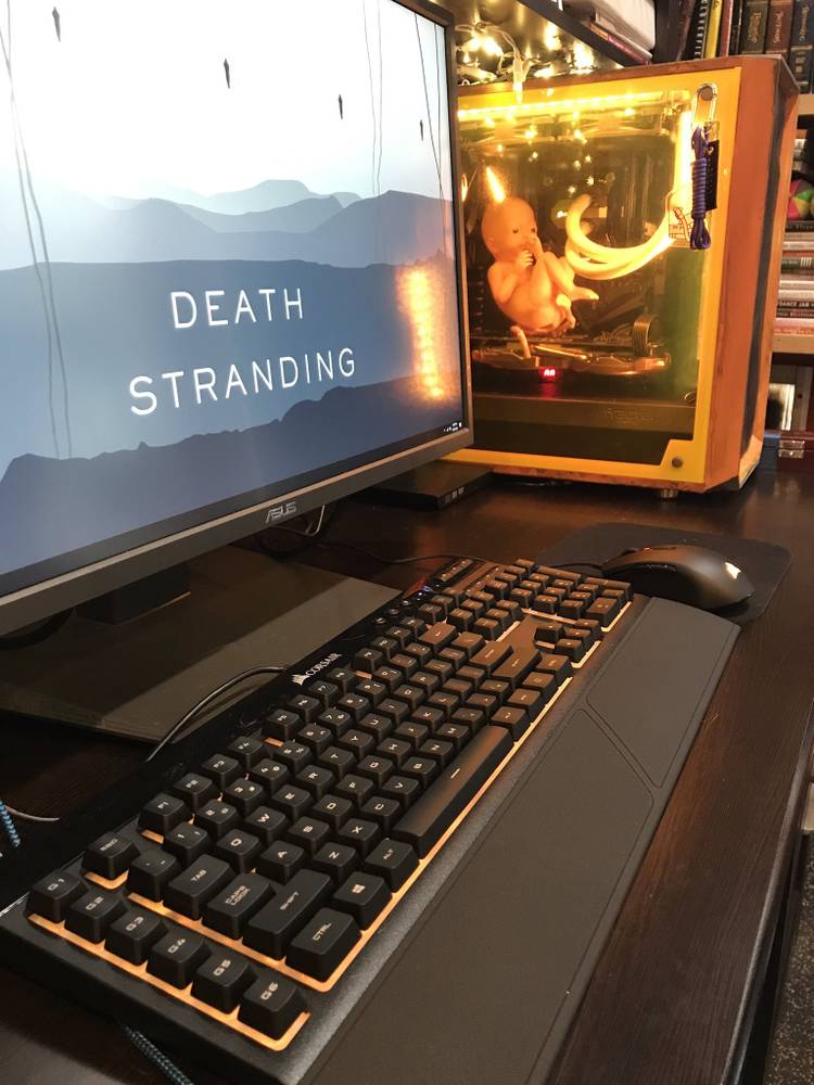 This Death Stranding Custom Built PC Even Includes an Enclosed Bridge Baby
