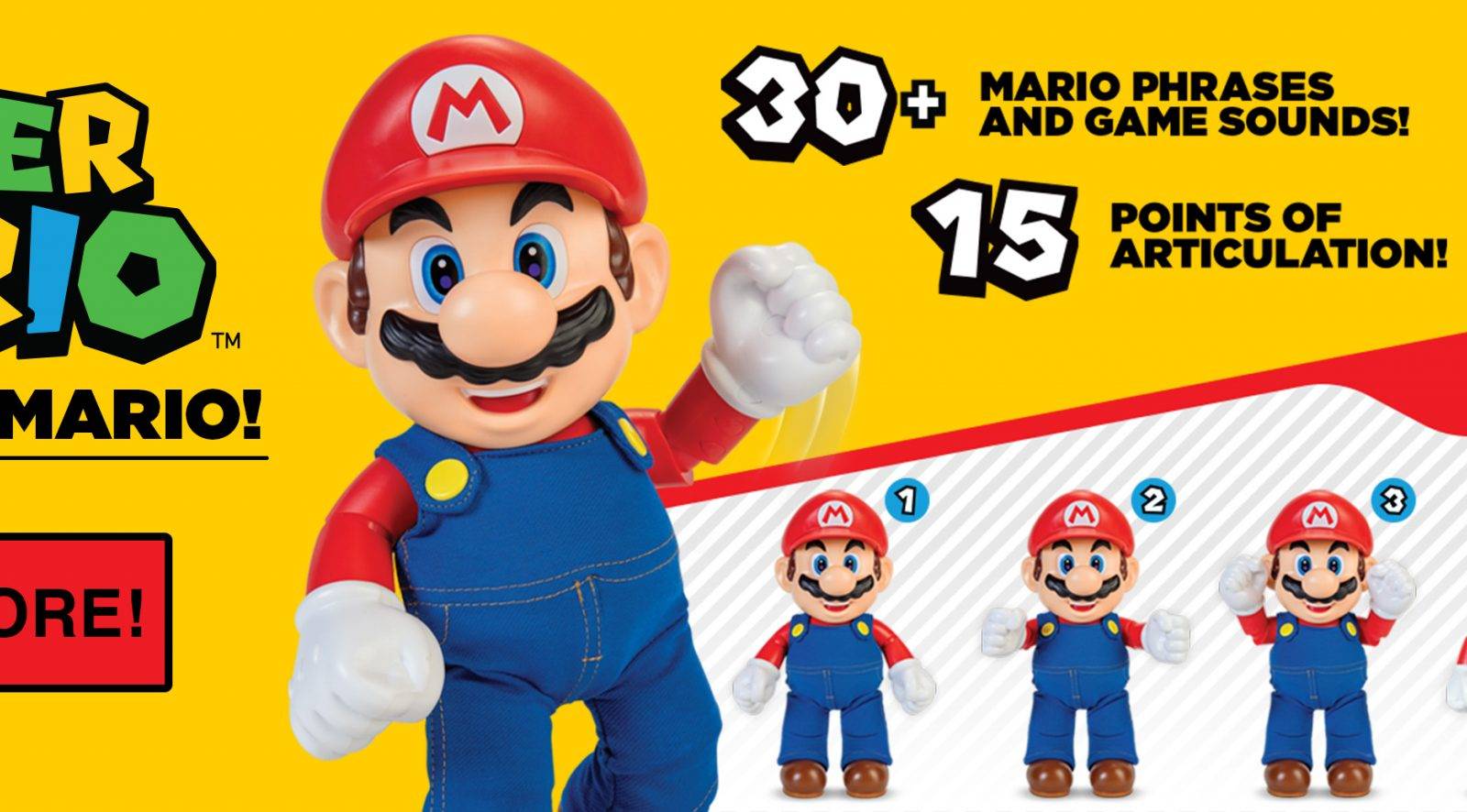 Super Mario Bros. It's-a Me, Mario Action Figure is Wahoo-ing to a ...