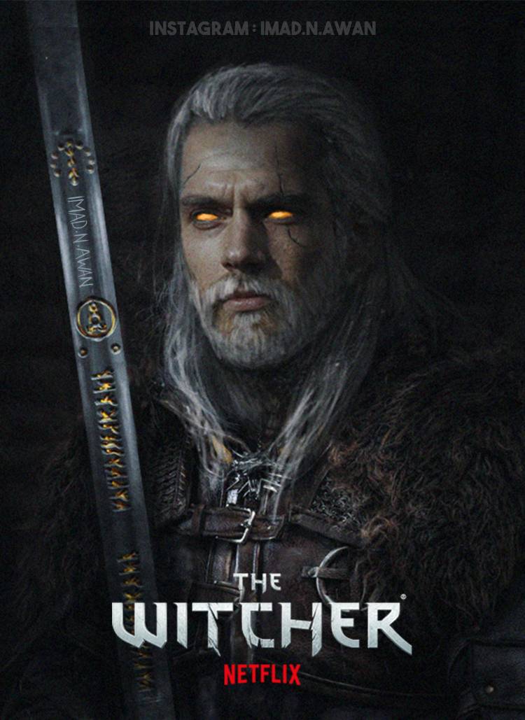 The Witcher’s Geralt Strikes a Pose in Stunning Netflix Poster Fan Art