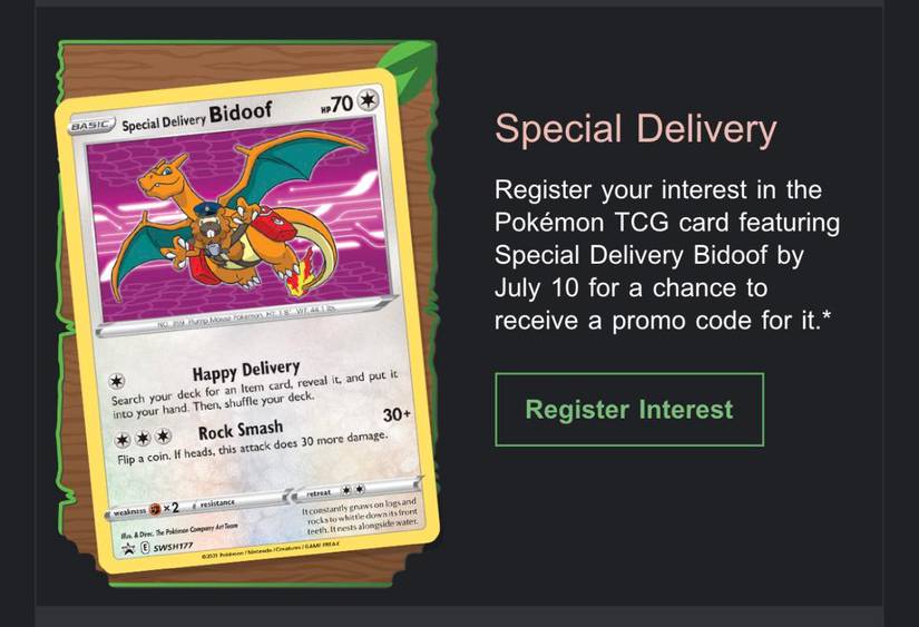 Pokemon TCG: How to Get the Special Delivery Bidoof Card Pokemon TCG: How to Get the Special Delivery Bidoof Card