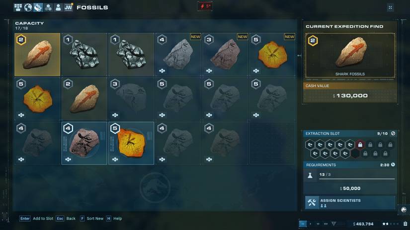 How To Sell Fossils In Jurassic World Evolution 2