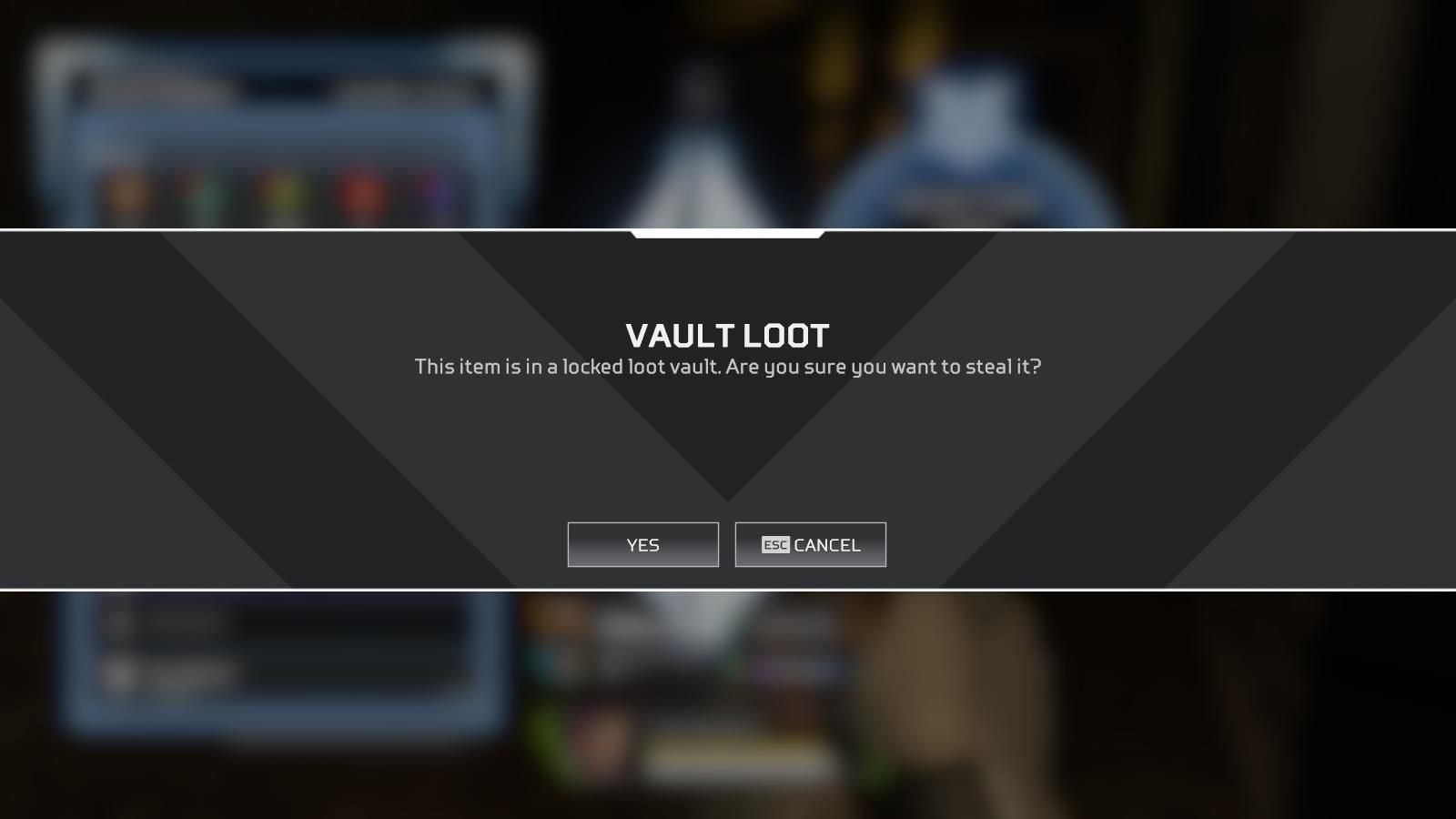 learning about a vault loot in apex legends