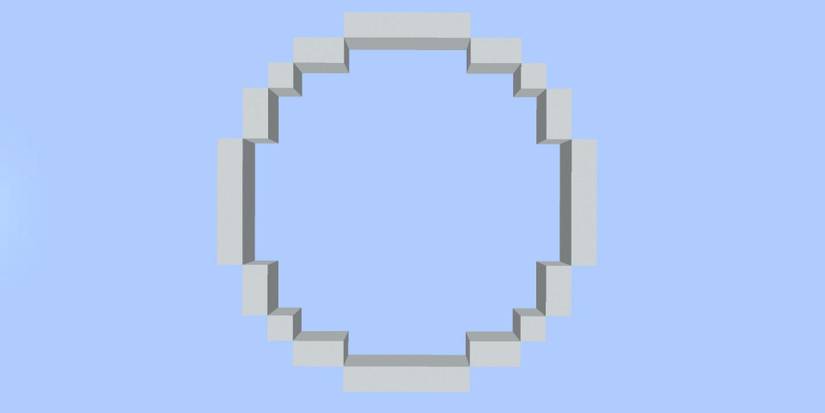 Minecraft - white circle