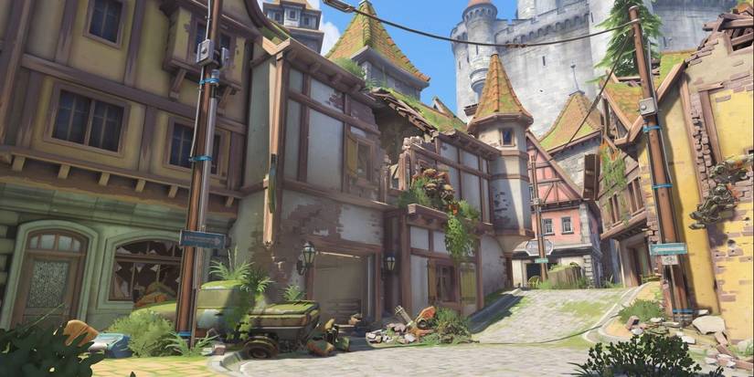 The German Eichenwalde map in Overwatch.