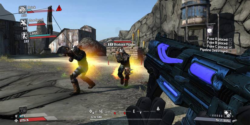 Borderlands Combat Against Raiders
