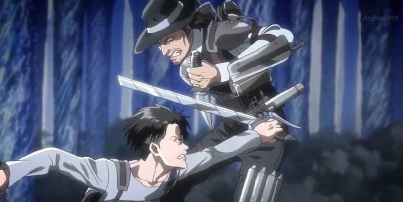 Kenny Stops Levi With A Knife