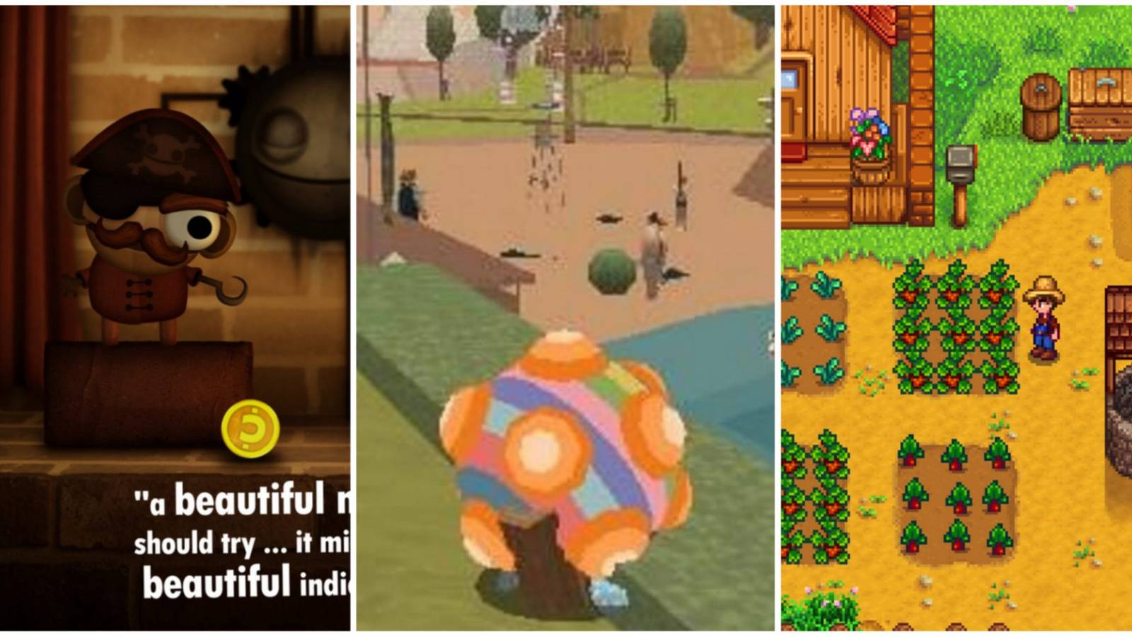Little Inferno, Me And My Katamari, and Stardew Valley