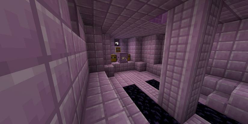 Minecraft - treasure room inside End Ship