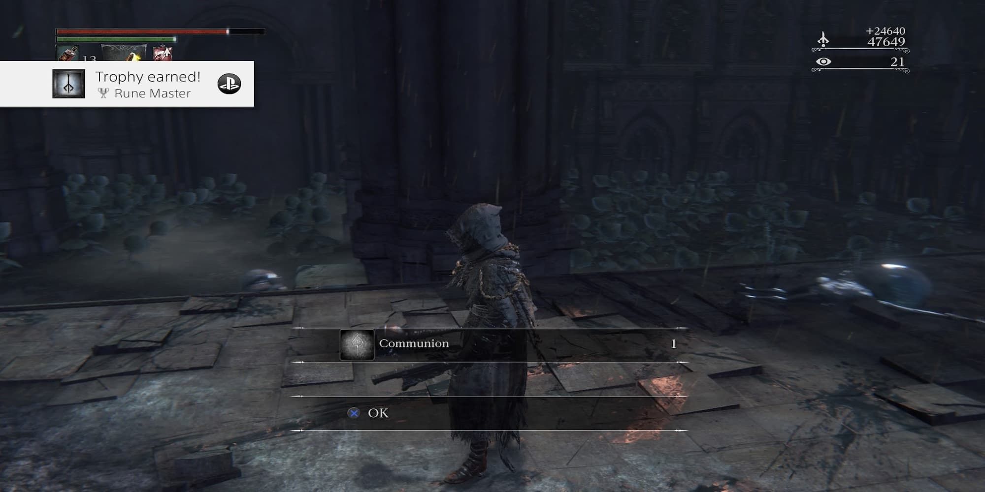 Bloodborne player gets a Rune of Communion