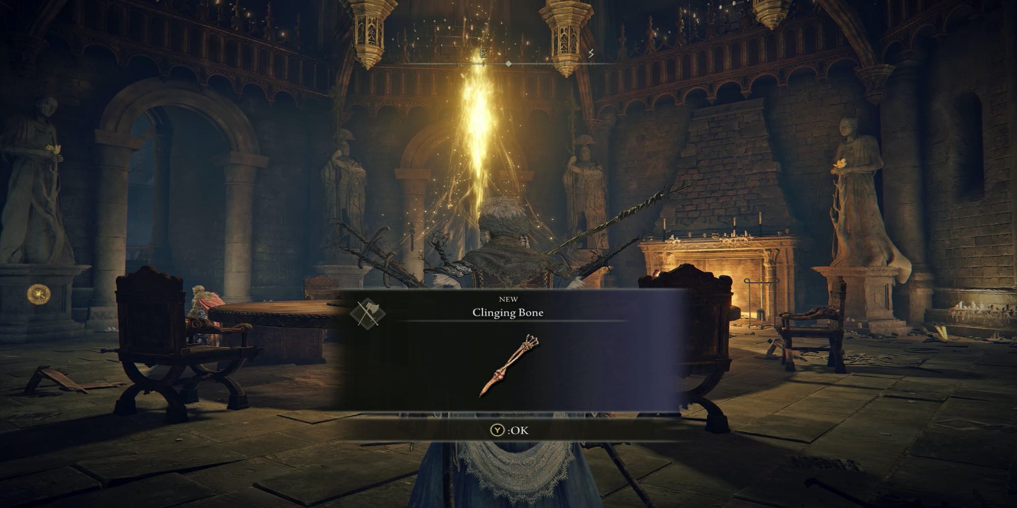 Player in Elden Ring receives a Cleaning Bone