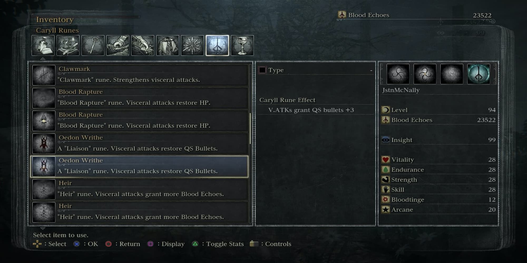 Bloodborne 10 Best Caryll Runes, Ranked