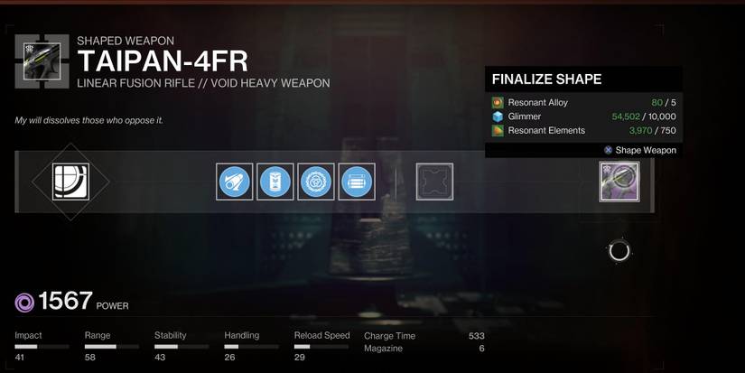 Weapon Pattern Destiny 2 Weapon Crafting Tutorial Quest Guide