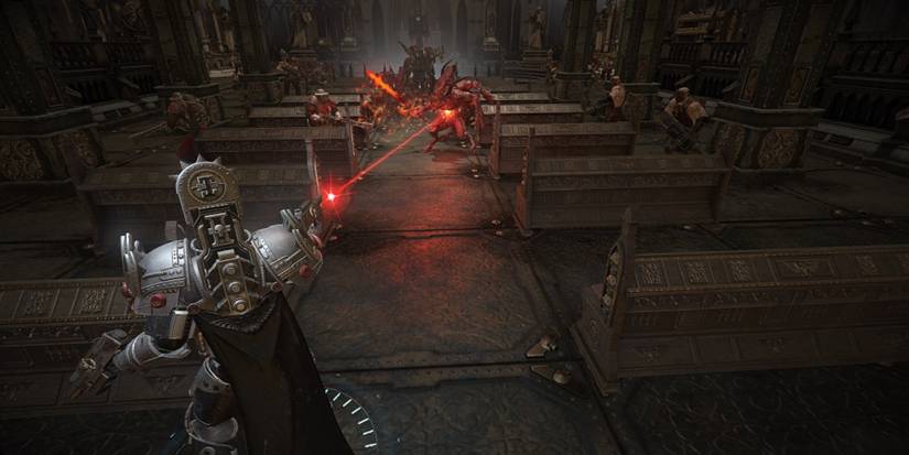 Inquisitor - Martyr player fighting against the forces of Chaos