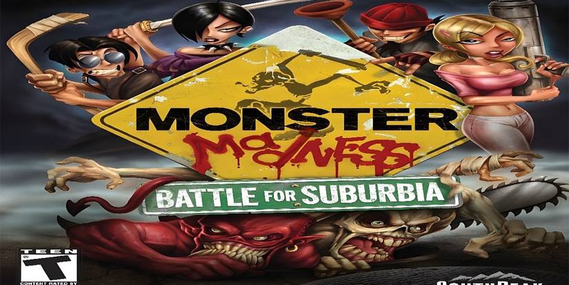 Monster Madness Battle For Suburbia Video Game Cover Photo