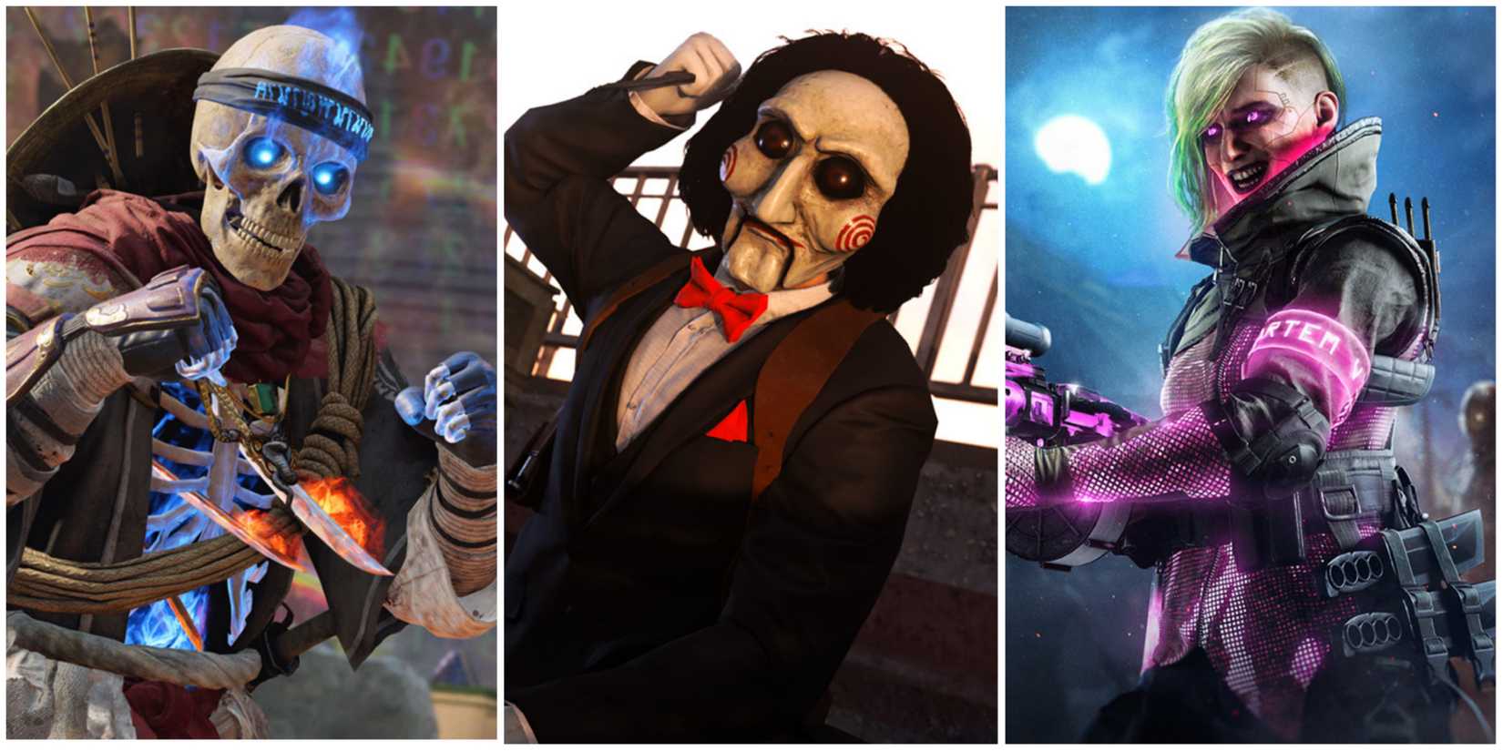 3 different Halloween skins from the Call Of Duty series