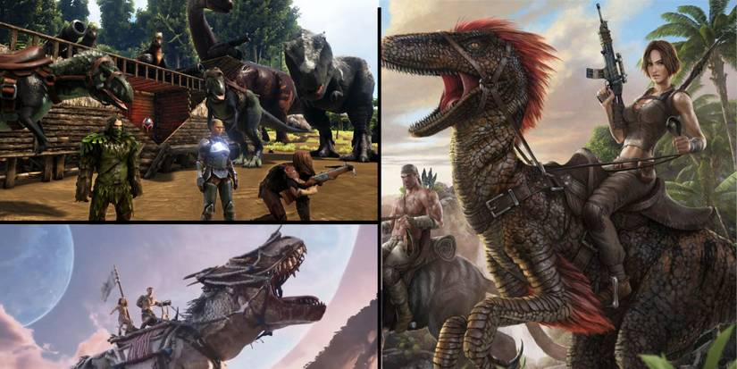 ark: survival evolved dinosaurs and humans in different windows