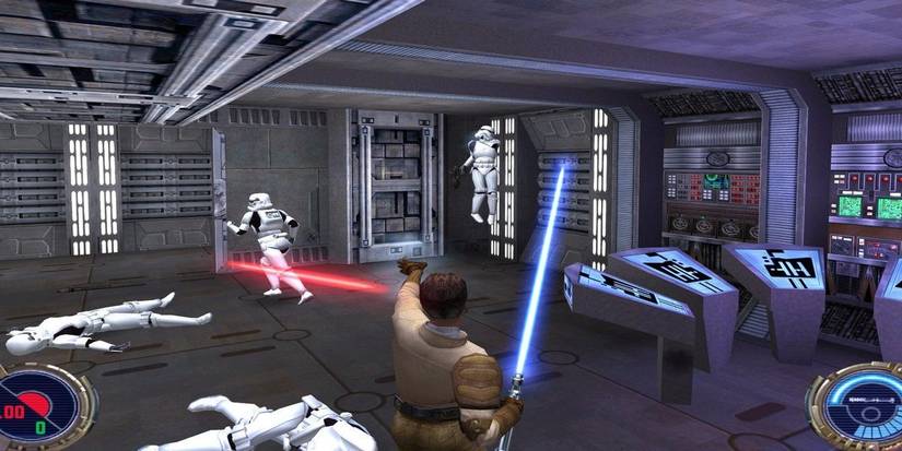 Star Wars Jedi Knight II Jedi Outcast Lighsaber fight