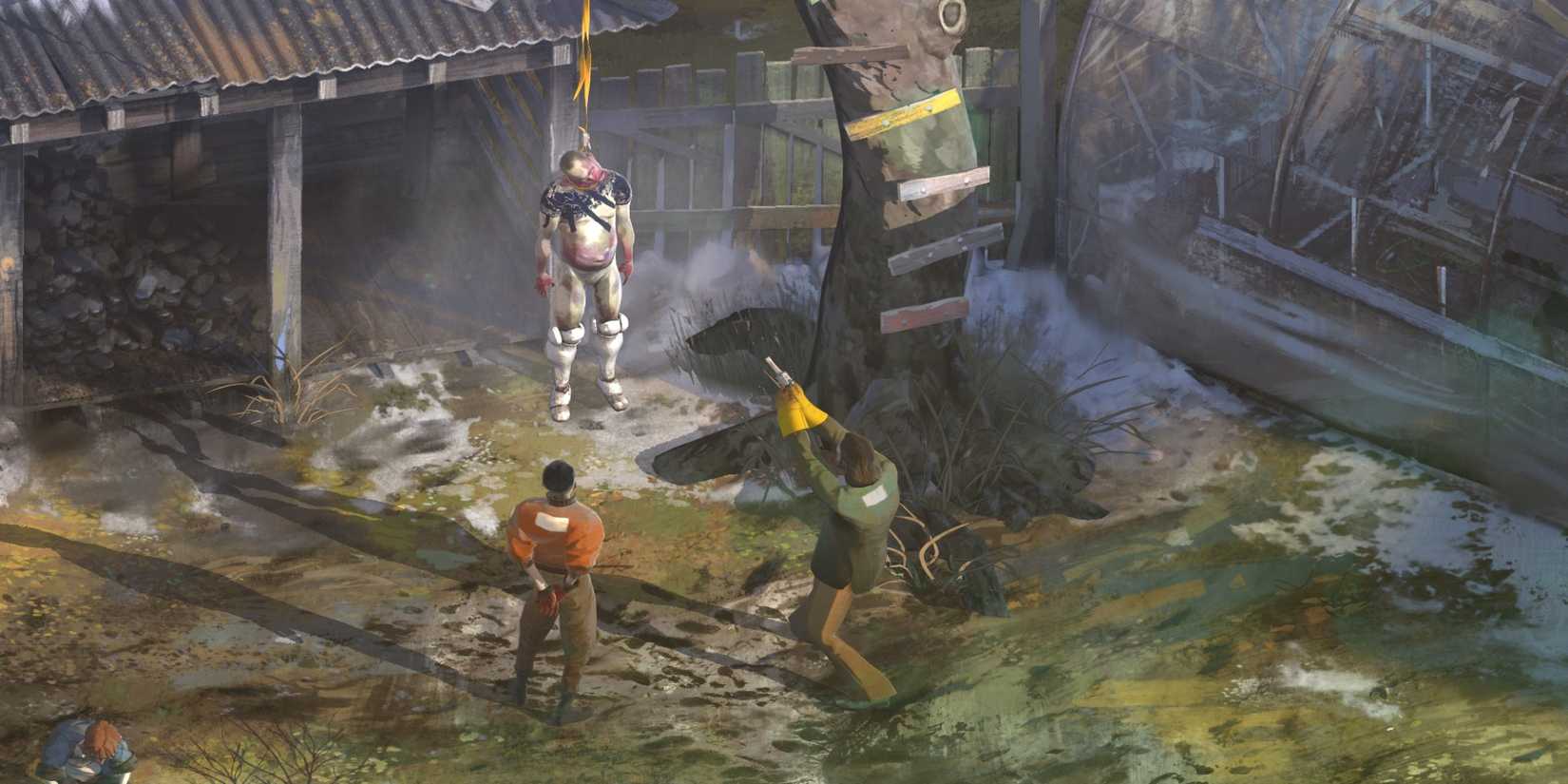 Aiming at the Hanged Man in Disco Elysium