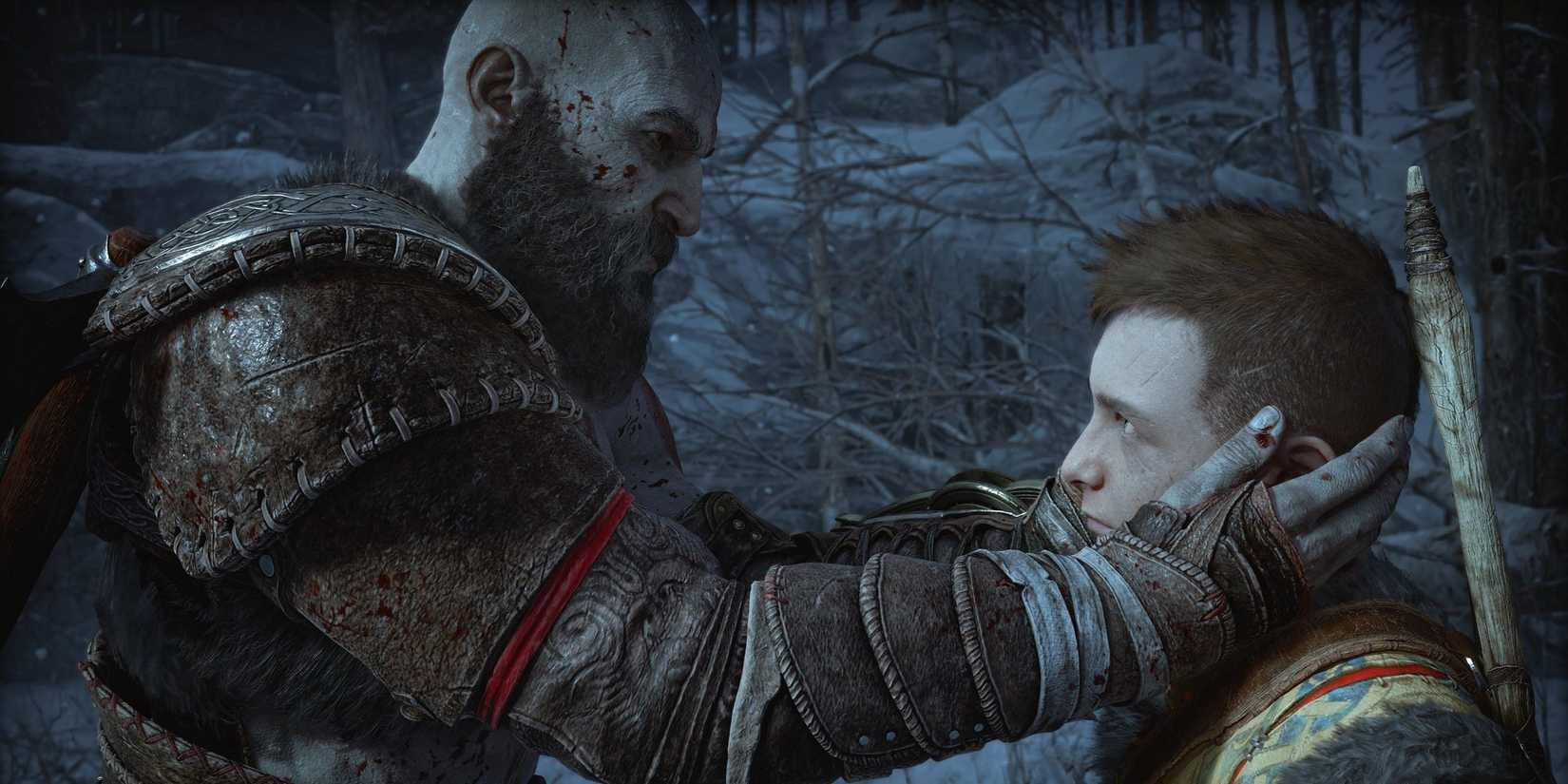 God of War Ragnarok Kratos and Atreus in Midgard