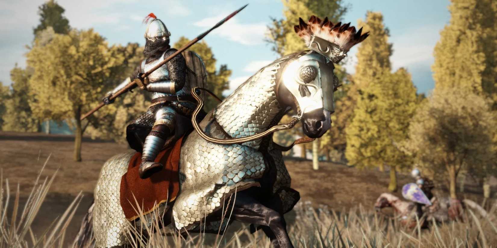 Imperial Cataphract Preparing to Strike With Polearm