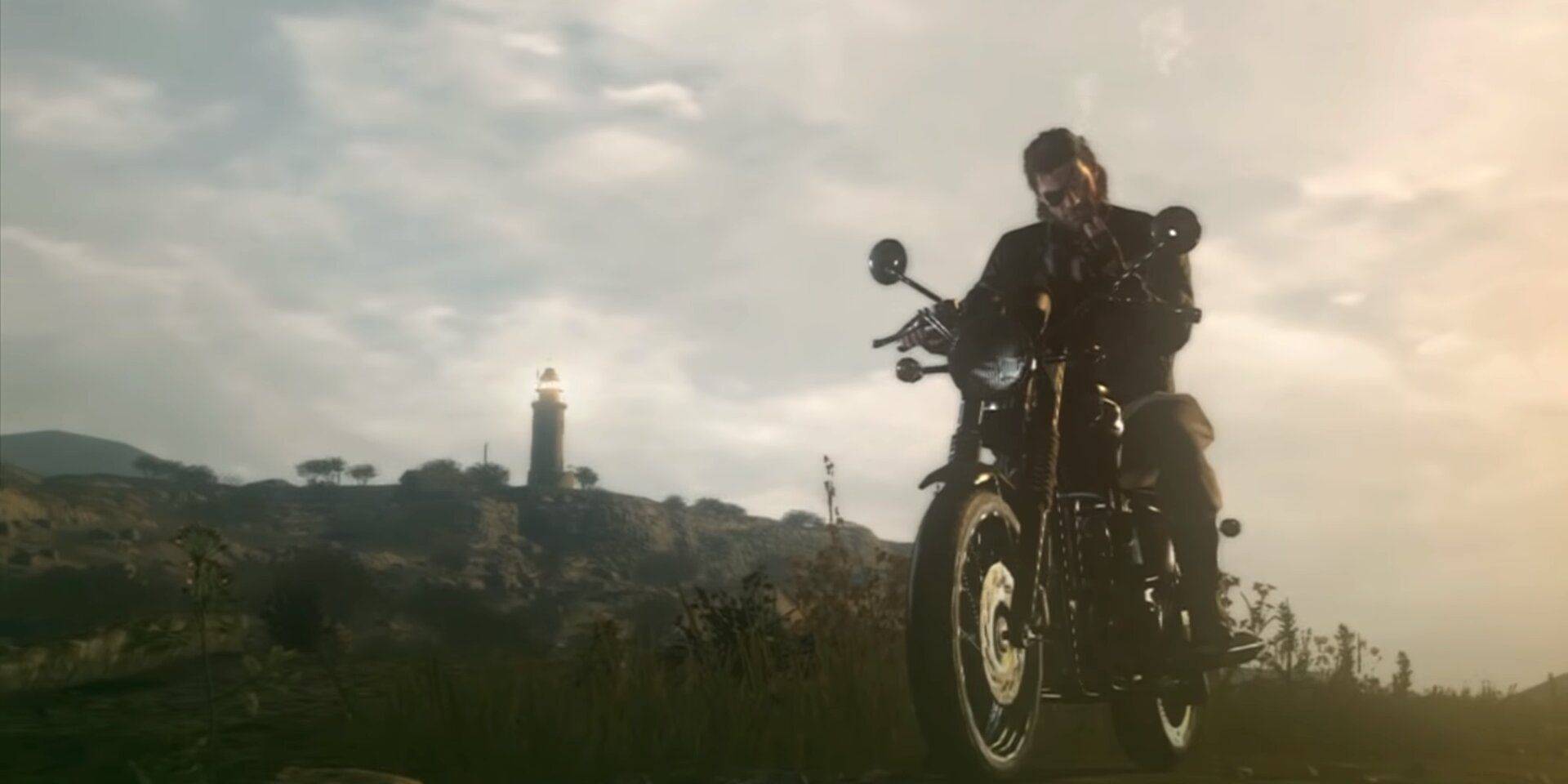 Image of Big Boss in one of the last cutscenes in Metal Gear Solid V.