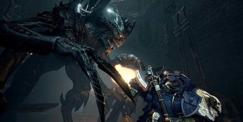 Space Marine Terminats vs Tyranids in Space Hulk: Deathwing