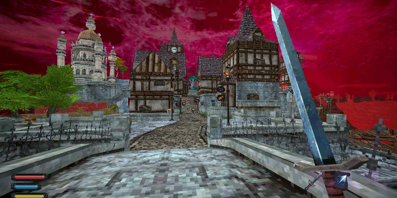 entering Hallow Town in Dread Delusion