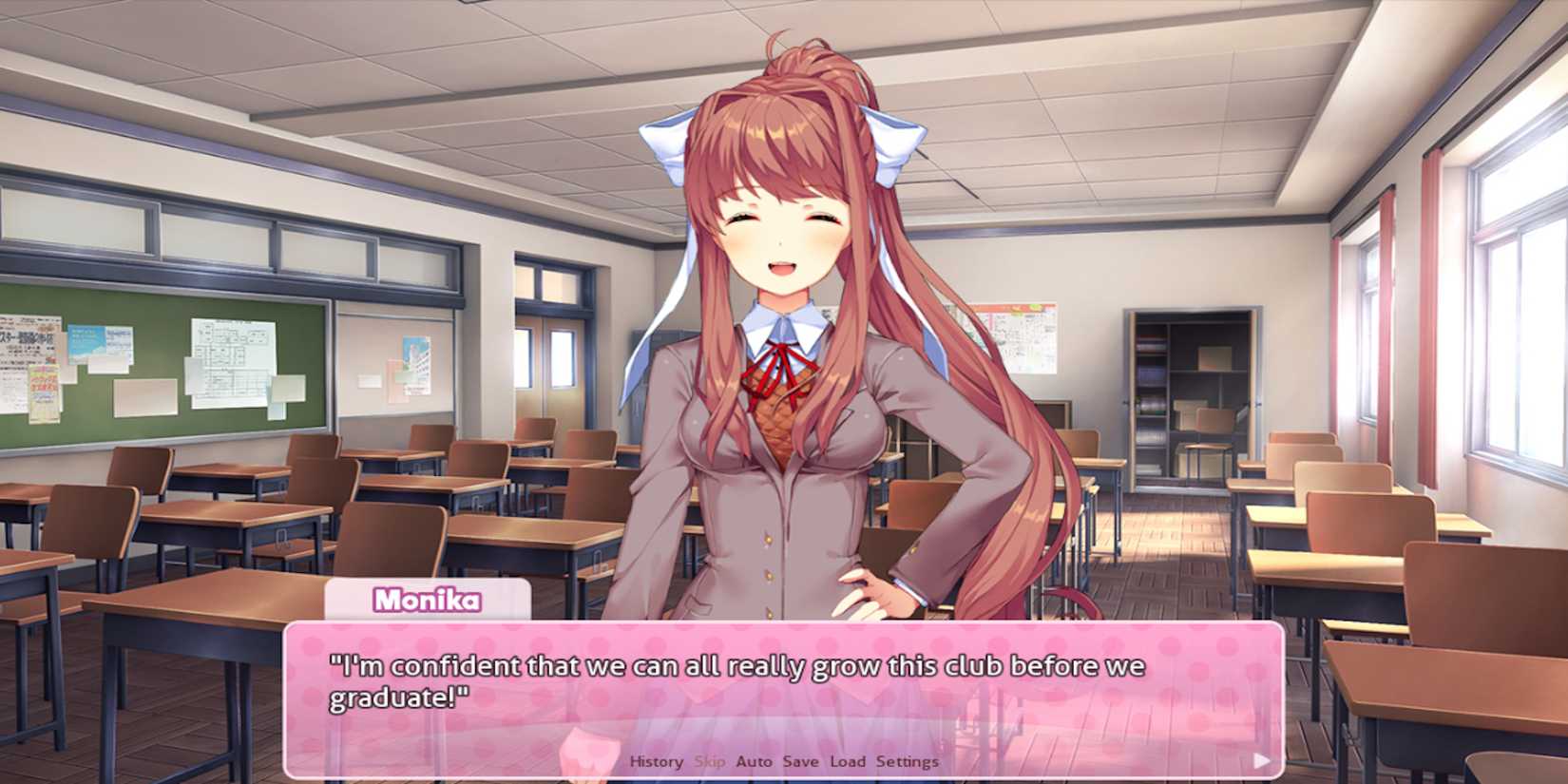 Monika from Doki Doki Literature Club!