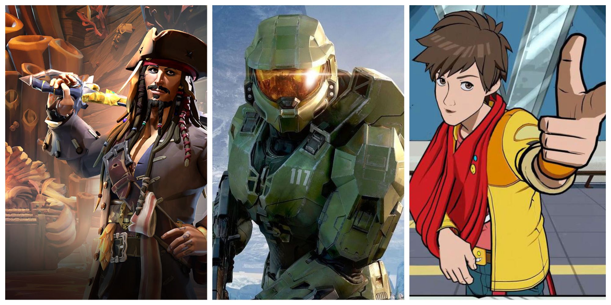 Best Xbox Exclusives Sea Of Thieves Halo Master Chief Hi Fi Rush