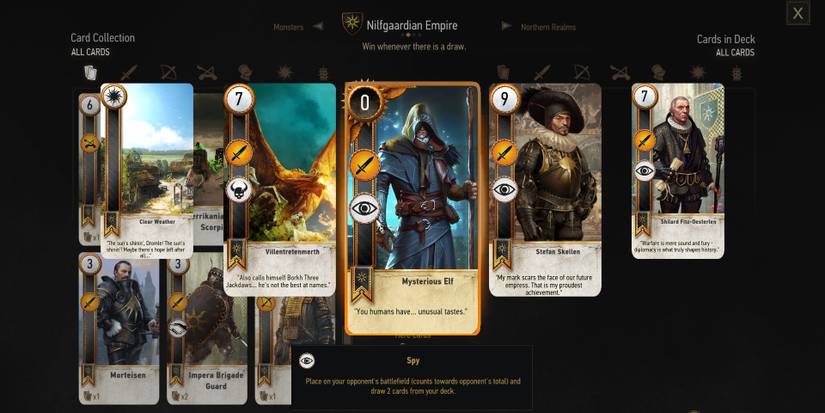 The Witcher 3: 10 Best Gwent Cards & How To Obtain Them