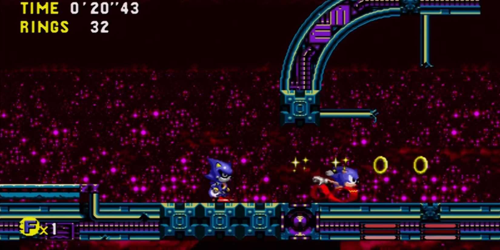 Sonic Racing Metal Sonic In Stardust Speedway In Sonic CD